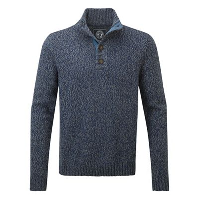 Tog 24 French navy falmouth knit button neck